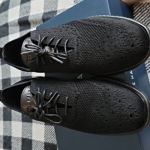 Like New Cole Haan Black On Black Dress Shoes